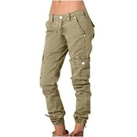 Pitauce ženske planinarske pantalone ravne široke noge Vanjske borbene vojne pantalone Joggers Casual