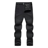Ecqkame muške hlače za vanjske hlače lagane radne pantalone opruge i jesenske hlače na punjenju elastične
