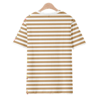 Striped T majice za žene muškarci O-izrez kratkih rukava