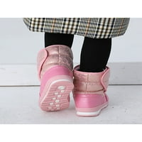 Djevojke Ležerne tople cipele Pješačenje snijega Plocanje plišane obložene srednje teleske čizme Pink
