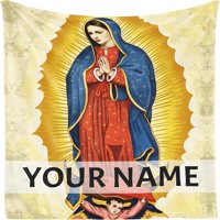 Katolički pokloni za pokrivanje, 60 X80 Virgen de Guadalupe bacajte pokrivač, lagana, meka, ugodna,