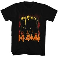 Def Leppard Heavy Metal Band Rock N Roll Group na majici za odrasle za vatru Tee