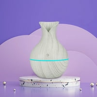 TutunAumb Winter 130ml LED esencijalni difuzor ulja Mute USB ovlaživač Aromaterapija Drvena zrna vaza