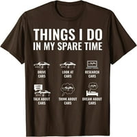 Stablo stvari koje radim u slobodno vrijeme smiješna auto entuzijasta majica automobila