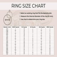 Prsten od 18kt punog zlata, jedinstveni zaručni prsten za zodijak, personalizirani dijamantski horoskopski
