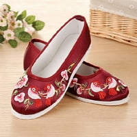 Modna proljeća jeseni ženske dame cipele cvijeće vezenje kineske stare peking casual tkanine ravne cipele