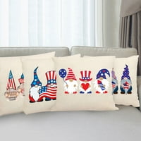 Virmaxy American Flag uzorak Kućni dekor jastuk Poklopac jastučnice kauč za bacanje navlaka