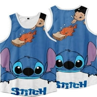 Disney Stitch Tank tops Brzi sušenje ljetnih modnih vrhova za muškarce za muškarce