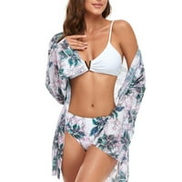 Lhked Women cvjetni tisak BIKINI BIKINI Trostruki kupaći kostimi kupaći kostim odjeće za plasku odjeće