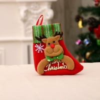 Heiheiup božićne čarape Trpe božićne torbe za čarape i božićne čarape za zabavu ukras i božićni crtani