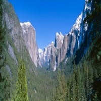 El Capitan i polu kupola u Yosemite, Kalifornijski poster Print