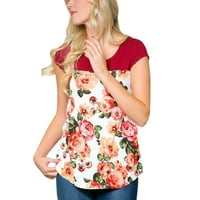 Djelatnička odjeća Ženska materinstvo kratkih rukava Cvjetni tisak majica za dojenje za dojenje majčinske