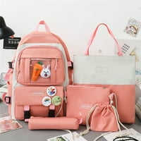 Sdjma Kawaii ruksak za djevojke sa slatkim dodacima za medvjeđe - školska torba, torba za ramena, torbica,