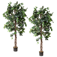 Umjetna stabla ficusa za kućni dekor zatvoreni - lažne biljke i faus biljke unutarnje - lažne biljke