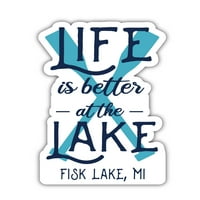 Fisko jezero Michigan Suvenir Frižider Magnet veslo dizajn