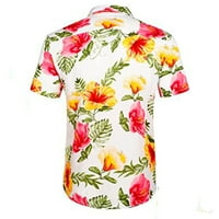 Havajska majica za muškarce Cleariance Muška havajska majica Labave casual na plaži Majica Dugme Lapel