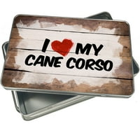 Božićni kolačić TIN I Love My Cane Corso Dog iz Italije za poklon davanje praznih slatkih slatkiša zamijeni