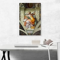 Libyan Sibyl - sistenska kapela plafon Canvas Art Print Michelangelo - Veličina: 26 18