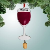 Personalizirano staklo sa božićni ukras od crvenog vina - Degustacija vina - Napa Valley