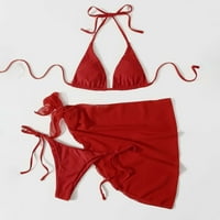 Aaimomet dva kupaći kostim za žene plaža Ženska kupaći kostim bikini Split neto temperamentna boja tri