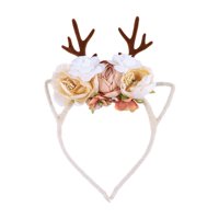 Novost božićni nosač za glavu sa umjetnim cvjetovima elastičnog kose za zabavu