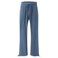 LisingTool ženske hlače ženske pamučne ležerne hlače udobne radne pantalone s elastičnim papirnim vrećicom