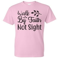 Muška šetnja vjerom, a ne po viđenju Y Light Pink majica Velika svetlost ružičasta