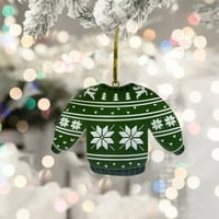 Smiješan božićni džemper ukras božićnog drveća džemper ukras božićno dekor stabla potpisuju Božić u zimskom prazničnom dekoru za uređenje doma za kućni dekor