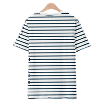 Striped majice Žene Osnovne casual vrhove Summer kratkih rukava
