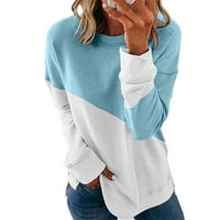 Ketyyh-Chn Ženske košulje s majicama Radni dame Ležerne bluze Light Blue, XL