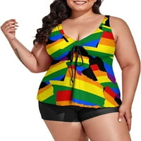 Teksasna karta LGBT Gay Pride Plus size za kupaći kostim za žene Kupanje od ispisanih kupaćih kostima