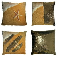 Morska obala zvijezda zlatnog pijeska Plavo more sunčevo svjetlo jastuk za jastuk Kućni dekor