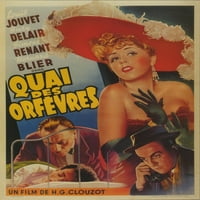 Quai des Orfevres Movie Poster 16in 24in višebojni trg odrasli zapadna grafika