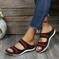 Zpanxa papuče za žene cipele moda izdubljena pletena kukičana cvijeta cvjetaju udobne cipele na petu