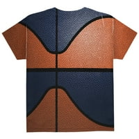 Prvenstvo košarkaška narandžasta i mornarica po cijelom omladinskom majicu Multi YXL