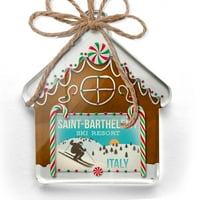Ornament tiskan jednostrani Saint-Barth? Lemy Skijalište - Italija Skijalište Christy Neonblond