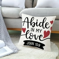 Handeo jastuk pokrivač srca Srčani uzorak ljubavni slovo kvadratni oblik sretan zaljubljeni dan jastuk