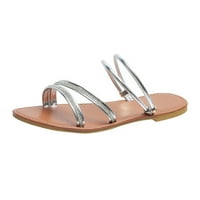 DMQupv ženske kaiševe sandale blistave ljetne ženske ženske kožne modne udobne sandale za žene sa memorijskim
