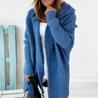 Cardigan ženski dugi pleteni casual vintage labavi džemper kaput čvrsti prevelizirani džemper korejski