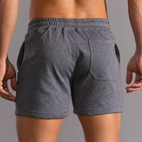 Muški atletički kratke hlače Pamuk Jogger Workout Lounge Hotcsi Elastični struk džepne džepove znojne hlače tamno siva 4xl