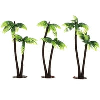 Mini pejzažni dekor plastični kokosovi kokosov palmi od minijaturni lonci Bonsai Craft Micro Pejzaž