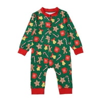 Porodica Baywell Usklađivanje božićne pidžame Postavite muristički medenjak man za spavanje Xmas PJS