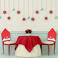 Santa Claus Hat Božićna stolica za praznicu Stražnji poklopac Božićni restoran Početna Dekoracija zabave