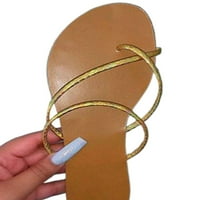 Ženske slajdes Ljetne ravne sandale Strapppy Flip flops modne klizne papuče dame casual cipele klizanje