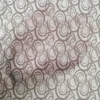 Onuone pamučni poplin Dusty sive tkanine krugovi geometrijski obrtni projekti Dekor tkanina Štampano