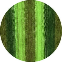 Ahgly Company u zatvorenom okruglom sažetkom zelene moderne prostirke, 5 'krug