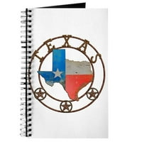 Cafepress - Texas kovanog željeznog gvožđa ART časopis - Spiralna vezana za notebook, lični dnevnik