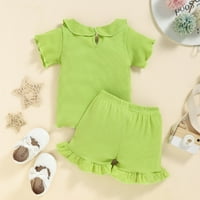 Zuwimk Baby Girl Outfit Set, Djevojke za djecu Odjeća za odjeću Tetka izreka Romes Cvjetne tratinčice