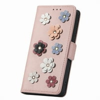 Nalacover novčanik za iPhone PRO MA, zaštita stilski 3D cvijeće PU kožni i mekani TPU Shootofoffoff