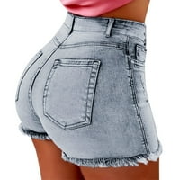 Wendunide kratke hlače za žene nove ljetne kratke traperice traperi ženski džepovi pranje traper kratke